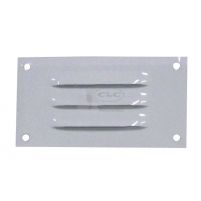Grille d'aération en aluminium laqué blanc